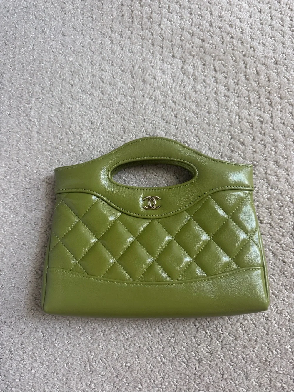 Chanel nano 31 matcha green
